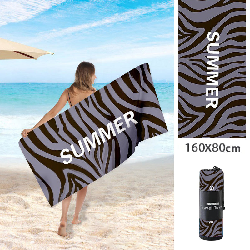 Double Sided Fleece Printed Beach Towel Microfiber Beach Towel - Premium 0 from AdventureParent - Just $17.38! Shop now at AdventureParent