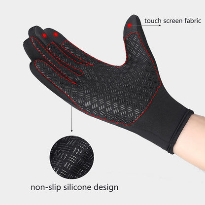 Winter Gloves Touch Screen Riding Motorcycle Sliding Waterproof Sports Gloves With Fleece - Premium 0 from AdventureParent - Just $15.48! Shop now at AdventureParent