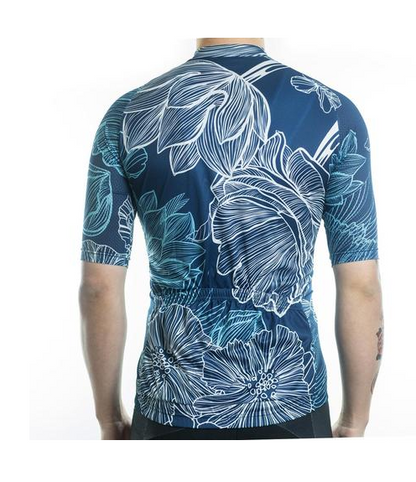 Cycling Jersey - FlourishBlue - Premium 0 from AdventureParent - Just $16.85! Shop now at AdventureParent