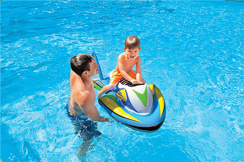 Children's water inflatable toy motor boat - Premium watersports from My Store - Just $39.56! Shop now at AdventureParent