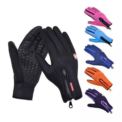 Winter Gloves Touch Screen Riding Motorcycle Sliding Waterproof Sports Gloves With Fleece - Premium 0 from AdventureParent - Just $15.48! Shop now at AdventureParent