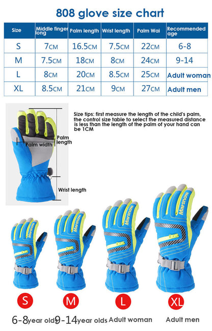 Warm thick ski gloves - Premium 0 from AdventureParent - Just $38.69! Shop now at AdventureParent