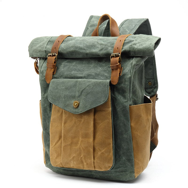 Retro Male Travel Backpack Travel Student Bag - Premium 0 from AdventureParent - Just $59.40! Shop now at AdventureParent