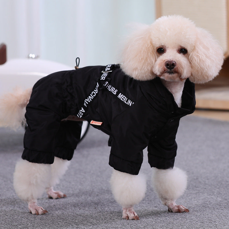 Small Dog Bichon Winter Pet Winter Clothes Four-Legged Warm - Premium 0 from AdventureParent - Just $36.27! Shop now at AdventureParent