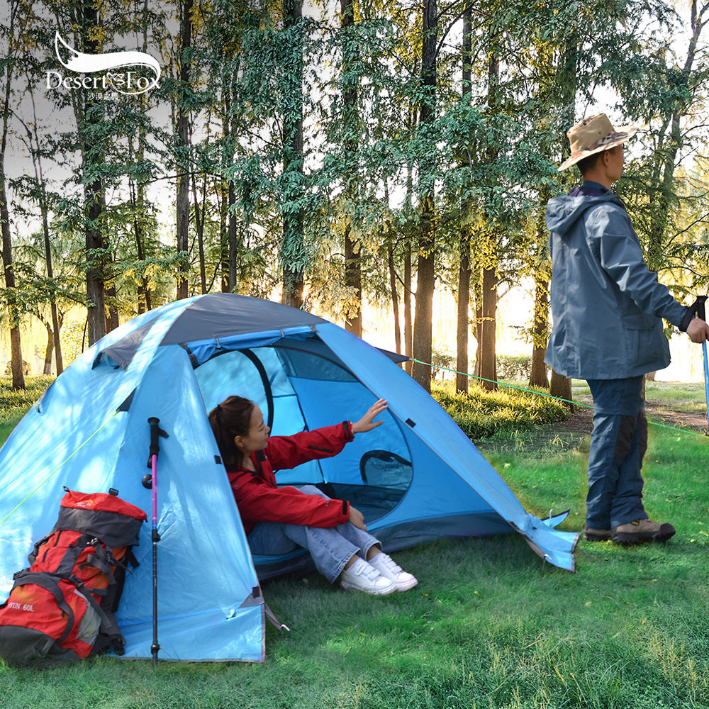 Desert Fox Outdoor Tent Camping Double Love Aluminum Tent - Premium 0 from AdventureParent - Just $159.02! Shop now at AdventureParent