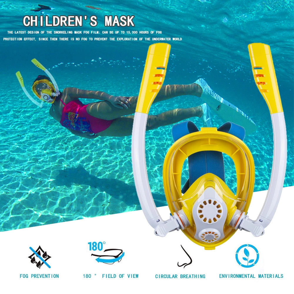 Easy Breath Full Face Diving Mask Glass Anti Fog Underwater Swim Diving Mask Snorkeling Gear Duikbril Diving Accessories - Premium watersports from My Store - Just $75.10! Shop now at AdventureParent