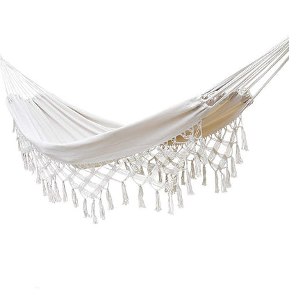 Double Hammock Nordic Bohemian Tassel Hammock Beach Outdoor - Premium 0 from AdventureParent - Just $71.77! Shop now at AdventureParent