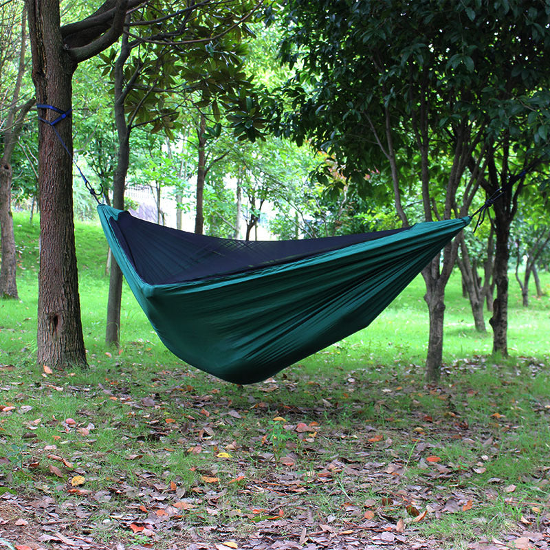 Hammock With Mosquito Net, Outdoor Parachute Cloth Encrypted Mesh Hammock - Premium 0 from AdventureParent - Just $42.75! Shop now at AdventureParent