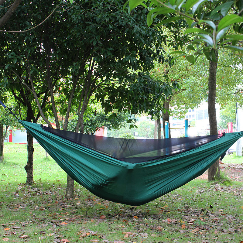 Hammock With Mosquito Net, Outdoor Parachute Cloth Encrypted Mesh Hammock - Premium 0 from AdventureParent - Just $42.75! Shop now at AdventureParent