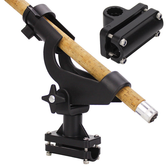 Adjustable Side Rail Mount Kayak Boat Fishing Pole Rod Locking Holder Tackle - Premium 0 from AdventureParent - Just $29.46! Shop now at AdventureParent