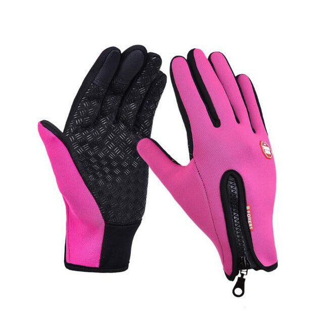 Winter Gloves Touch Screen Riding Motorcycle Sliding Waterproof Sports Gloves With Fleece - Premium 0 from AdventureParent - Just $15.48! Shop now at AdventureParent