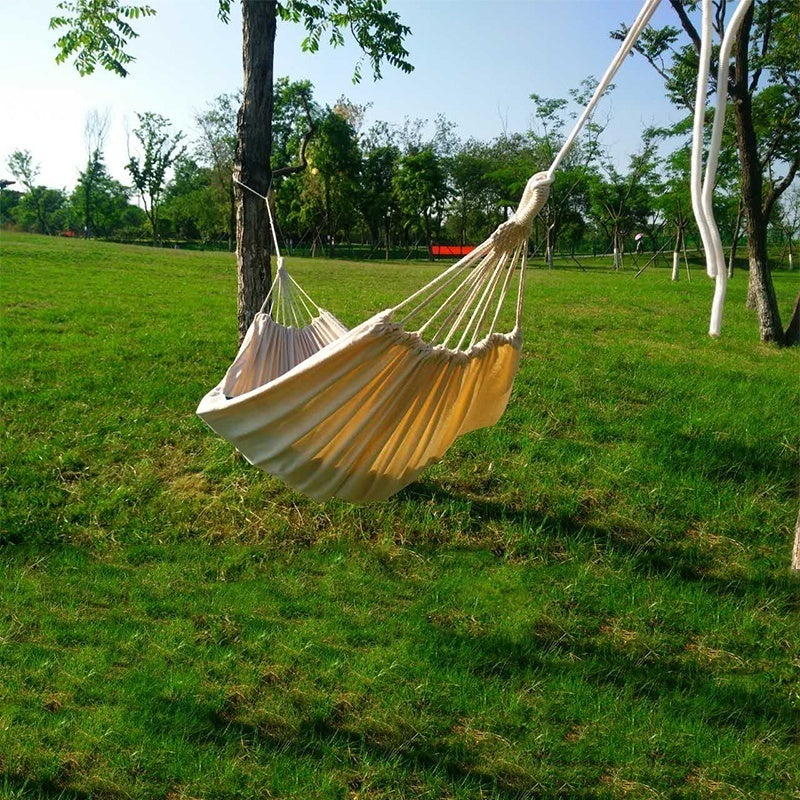 Camping Hammock Cotton Hammock Swing Bed Outdoor Backpack Survival or Travel Swing - Premium 0 from AdventureParent - Just $28.65! Shop now at AdventureParent