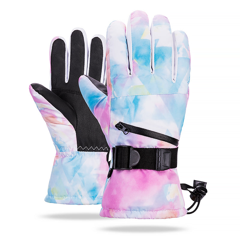 Thicken plus cotton wool warm ski gloves - Premium 0 from AdventureParent - Just $43.86! Shop now at AdventureParent