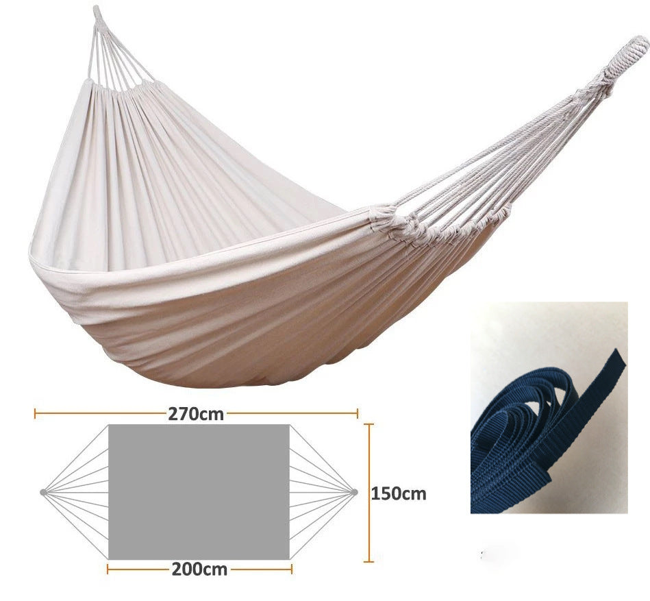 Camping Hammock Cotton Hammock Swing Bed Outdoor Backpack Survival or Travel Swing - Premium 0 from AdventureParent - Just $28.65! Shop now at AdventureParent