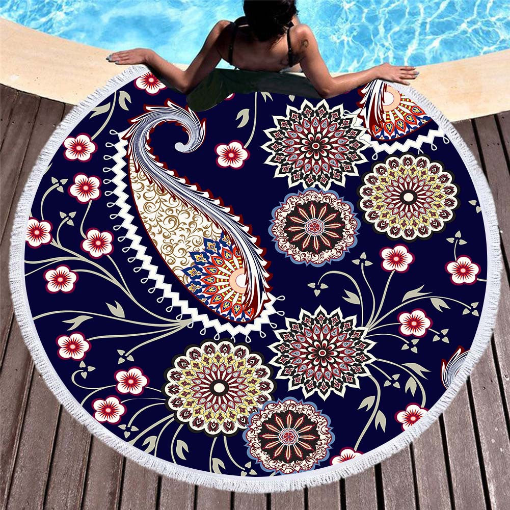 Circular macharo beach towel microfiber digital printing beach towel - Premium 0 from AdventureParent - Just $17.61! Shop now at AdventureParent