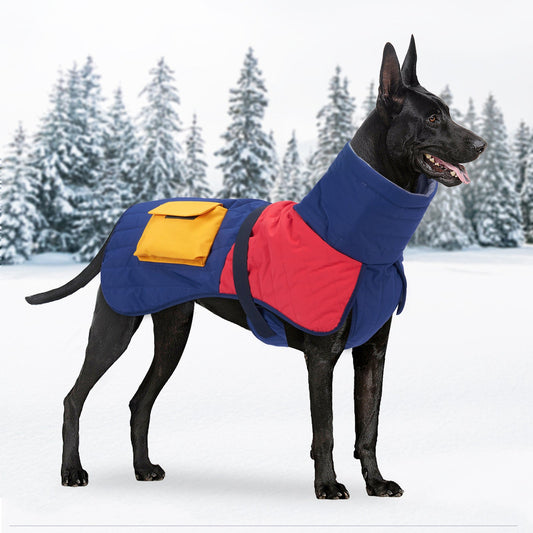 Pet Dog Clothes Winter Thickened Warm Dog Padded Winter Coat - Premium 0 from AdventureParent - Just $40.38! Shop now at AdventureParent