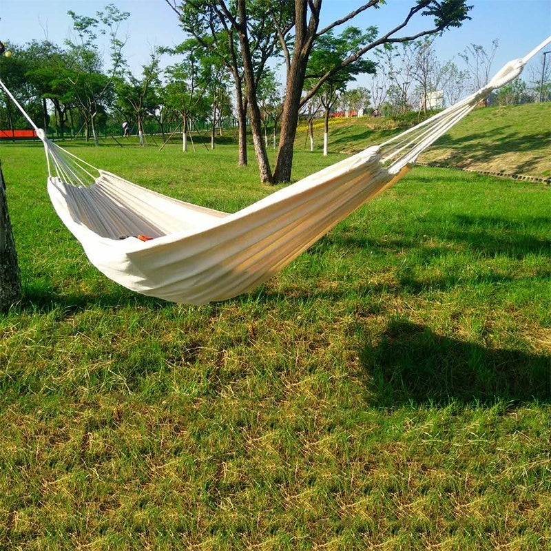 Camping Hammock Cotton Hammock Swing Bed Outdoor Backpack Survival or Travel Swing - Premium 0 from AdventureParent - Just $28.65! Shop now at AdventureParent