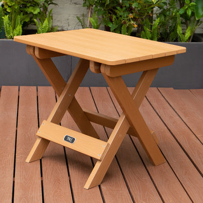 TALE Adirondack Portable Folding Side Table Square All-Weather And Fade-Resistant Plastic Wood Table Perfect For Outdoor Garden, Beach, Camping, Picnics,Ban Amazon - Premium 5 from AdventureParent - Just $258.40! Shop now at AdventureParent