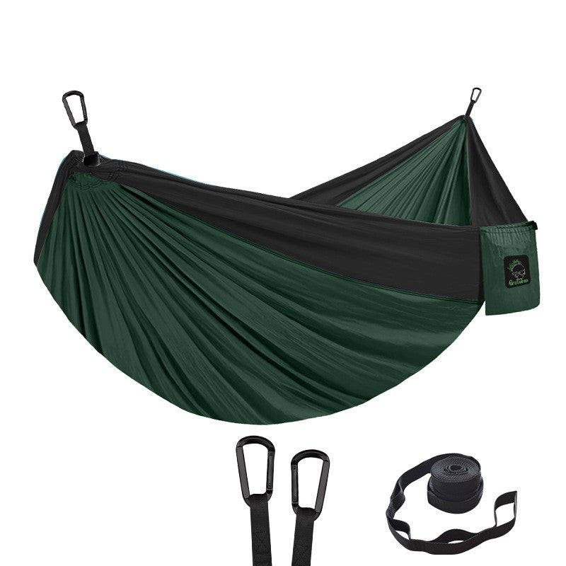 Double Hammock Outdoor Camping Hammock Parachute Cloth Nylon Hammock - Premium 0 from AdventureParent - Just $47.88! Shop now at AdventureParent