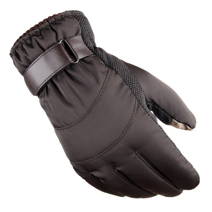 Satin gloves rainproof ski cotton gloves - Premium 0 from AdventureParent - Just $16.02! Shop now at AdventureParent