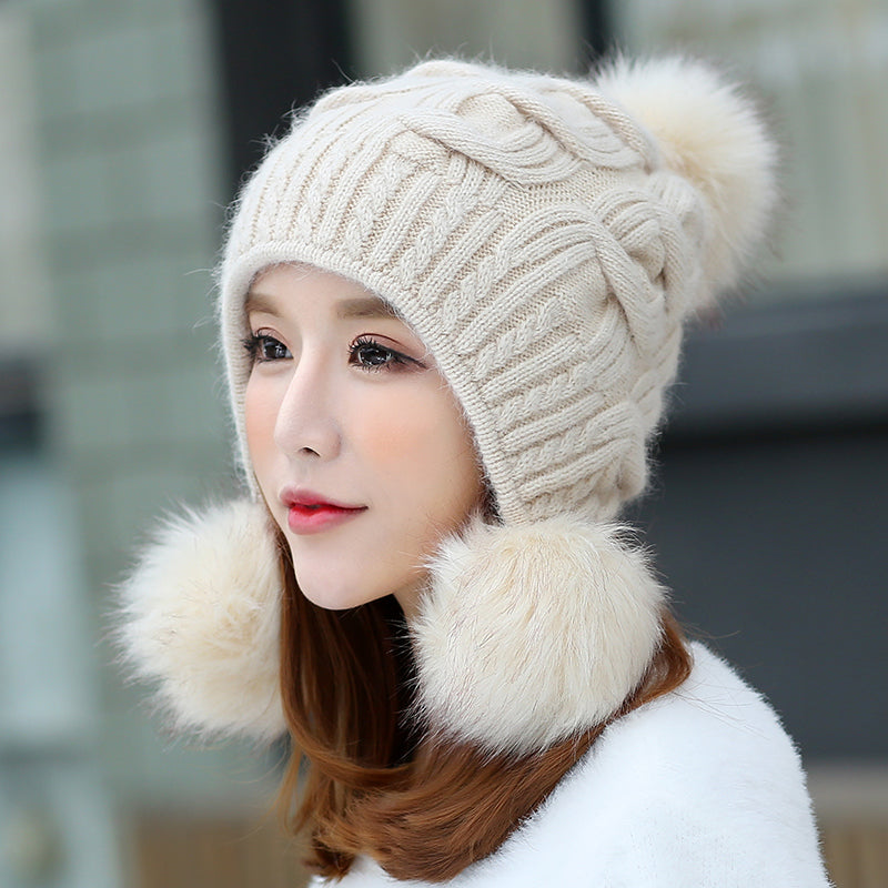 Winter Double Layer Thickening Warm Fashionable Foreign Style Winter Hat - Premium 0 from AdventureParent - Just $53.32! Shop now at AdventureParent