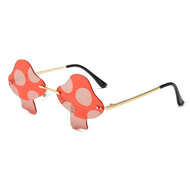 Mushroom Sunglasses Rimless Sunglasses Personality - Premium 0 from AdventureParent - Just $9.72! Shop now at AdventureParent