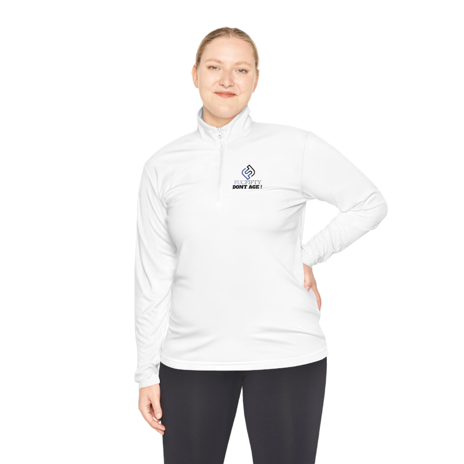 FucFify Series: Unisex Quarter-Zip Pullover - Premium Long-sleeve from Printify - Just $47.27! Shop now at AdventureParent