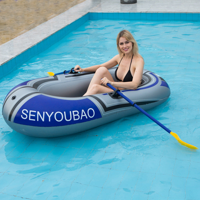 Single Boat Adult Double Boat Pvc Inflatable Kayak With Oars - Premium 0 from AdventureParent - Just $11.74! Shop now at AdventureParent