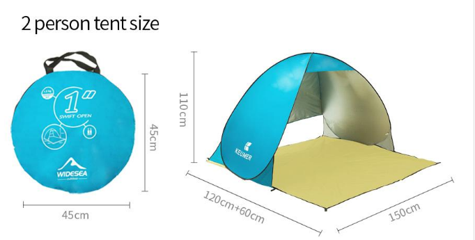 Beach tent UV protection sunshade double automatic tent camping tent - Premium 0 from AdventureParent - Just $45.86! Shop now at AdventureParent