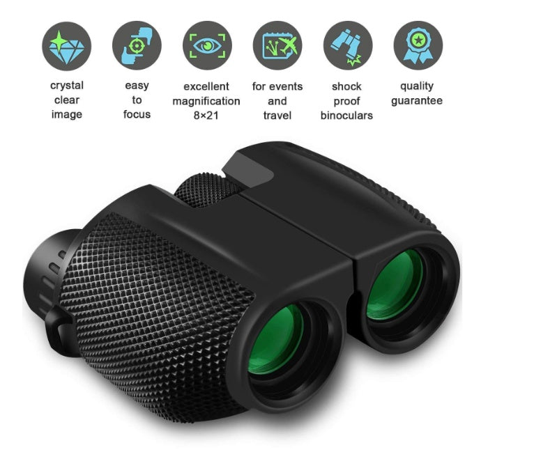 Outdoor binoculars 10x25 small Paul High-definition mini portable low-light night vision pockets glasses - Premium 0 from AdventureParent - Just $81.57! Shop now at AdventureParent