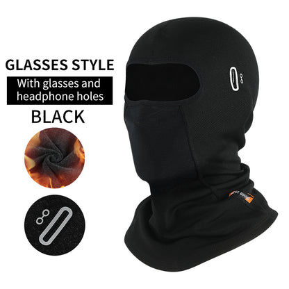 Ski Fleece With Glasses Hole Motorcycle Headgear Bicycle Mask - Premium 0 from AdventureParent - Just $11.54! Shop now at AdventureParent