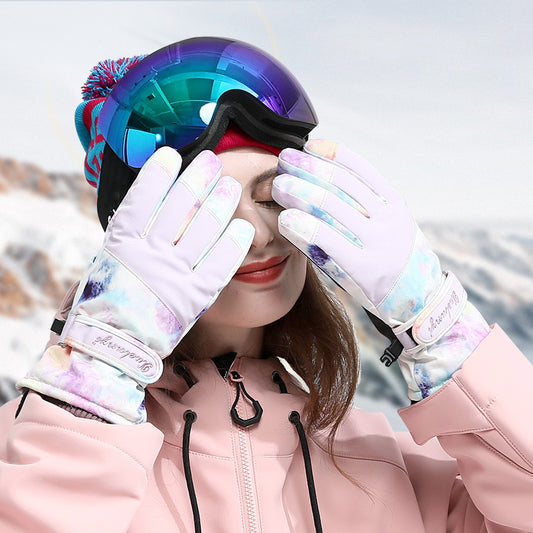 Women's Winter Outdoor Warm Cycling Thick Ski Gloves - Premium 0 from AdventureParent - Just $20.36! Shop now at AdventureParent