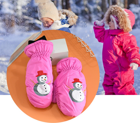 Children's Thick Warm And Waterproof Ski Gloves - Premium 0 from AdventureParent - Just $5.69! Shop now at AdventureParent
