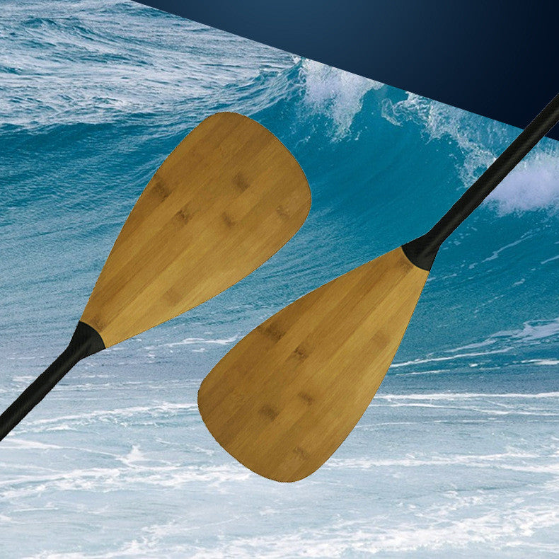 Water Sports Leisure Adjustable Carbon Fiber Bamboo Leather Paddle - Premium 0 from AdventureParent - Just $373.38! Shop now at AdventureParent