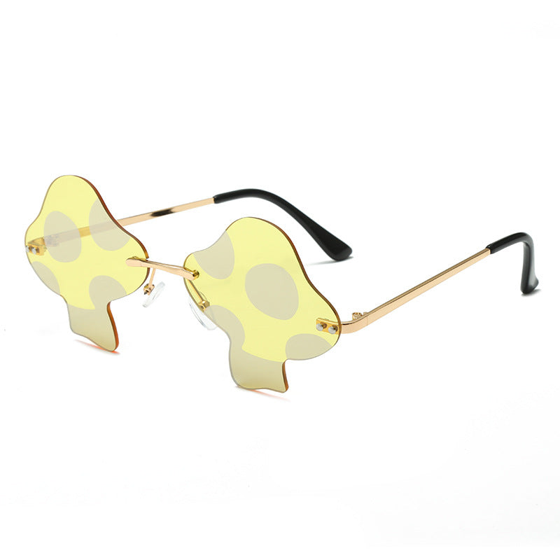 Mushroom Sunglasses Rimless Sunglasses Personality - Premium 0 from AdventureParent - Just $9.72! Shop now at AdventureParent