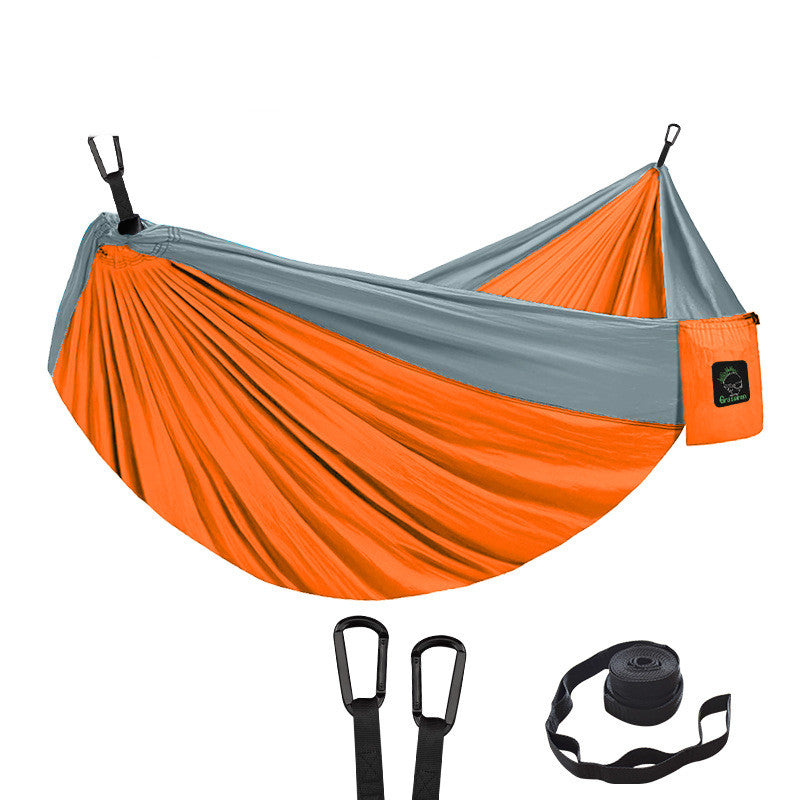 Double Hammock Outdoor Camping Hammock Parachute Cloth Nylon Hammock - Premium 0 from AdventureParent - Just $47.88! Shop now at AdventureParent