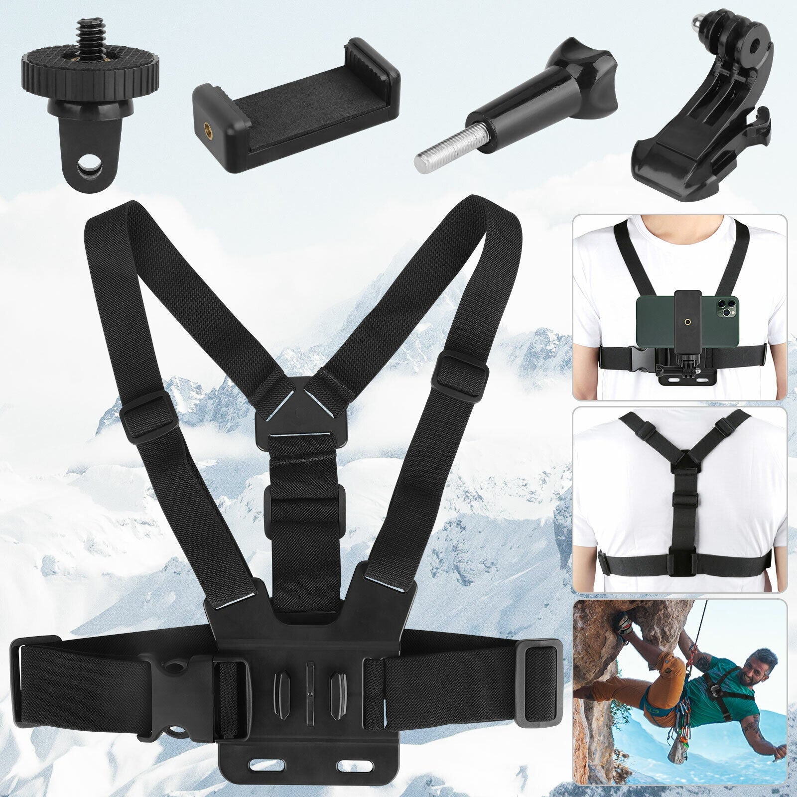 Chest Harness Body Strap Mount – Adventure-Ready POV Filming for Families - Premium 5 from AdventureParent - Just $35.27! Shop now at AdventureParent