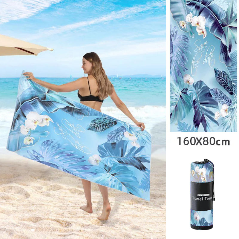 Double Sided Fleece Printed Beach Towel Microfiber Beach Towel - Premium 0 from AdventureParent - Just $17.38! Shop now at AdventureParent