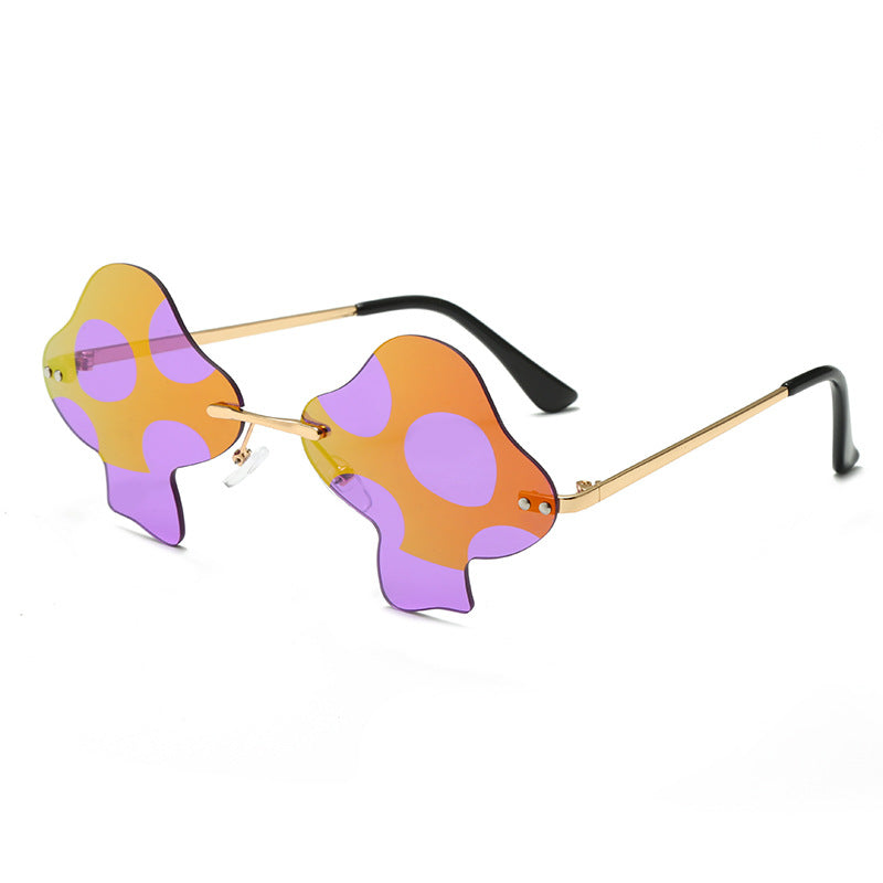 Mushroom Sunglasses Rimless Sunglasses Personality - Premium 0 from AdventureParent - Just $9.72! Shop now at AdventureParent