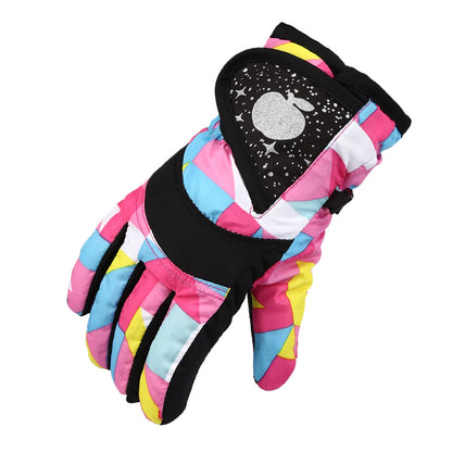 Waterproof Thickened Warm-keeping And Cold-proof Cycling Outdoor Skating Ski Children's Gloves - Premium 0 from AdventureParent - Just $15.88! Shop now at AdventureParent