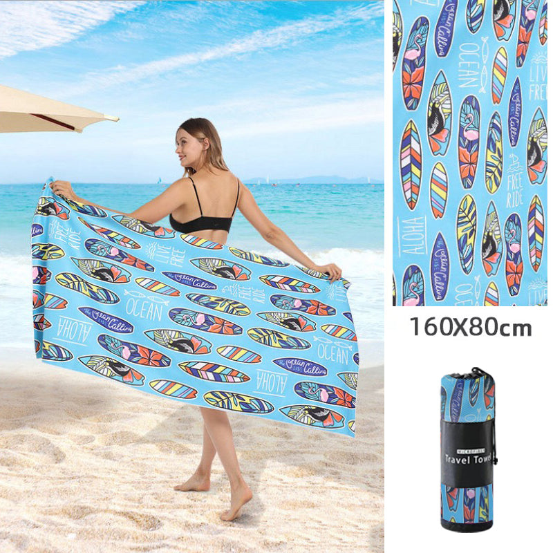 Double Sided Fleece Printed Beach Towel Microfiber Beach Towel - Premium 0 from AdventureParent - Just $17.38! Shop now at AdventureParent