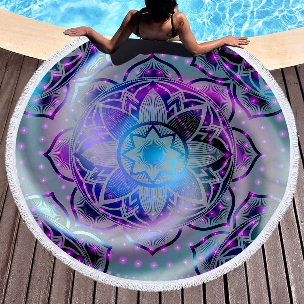 Microfiber 3D Printed Round Beach Towel - Premium 0 from AdventureParent - Just $22.75! Shop now at AdventureParent