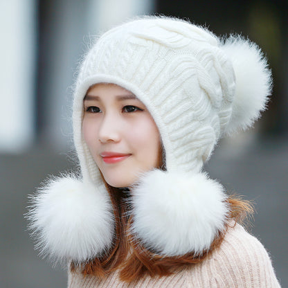 Winter Double Layer Thickening Warm Fashionable Foreign Style Winter Hat - Premium 0 from AdventureParent - Just $53.32! Shop now at AdventureParent