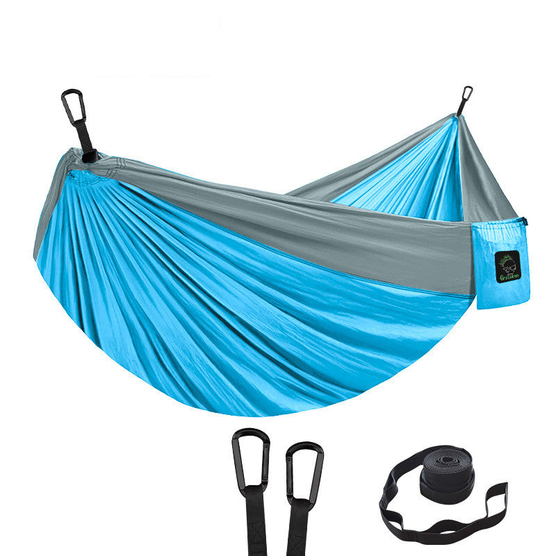 Double Hammock Outdoor Camping Hammock Parachute Cloth Nylon Hammock - Premium 0 from AdventureParent - Just $47.88! Shop now at AdventureParent