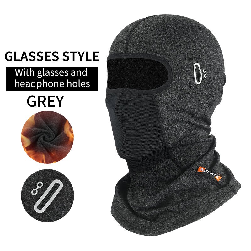 Ski Fleece With Glasses Hole Motorcycle Headgear Bicycle Mask - Premium 0 from AdventureParent - Just $11.54! Shop now at AdventureParent