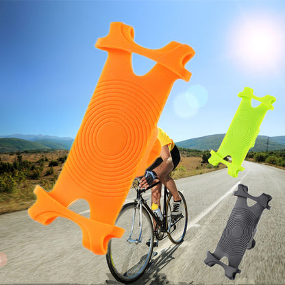 Creative Bicycle Mobile Phone Navigation Bracket Mountain Bike Silica Gel Mobile Phone Holder Cycling Fixture - Premium 0 from AdventureParent - Just $10.04! Shop now at AdventureParent