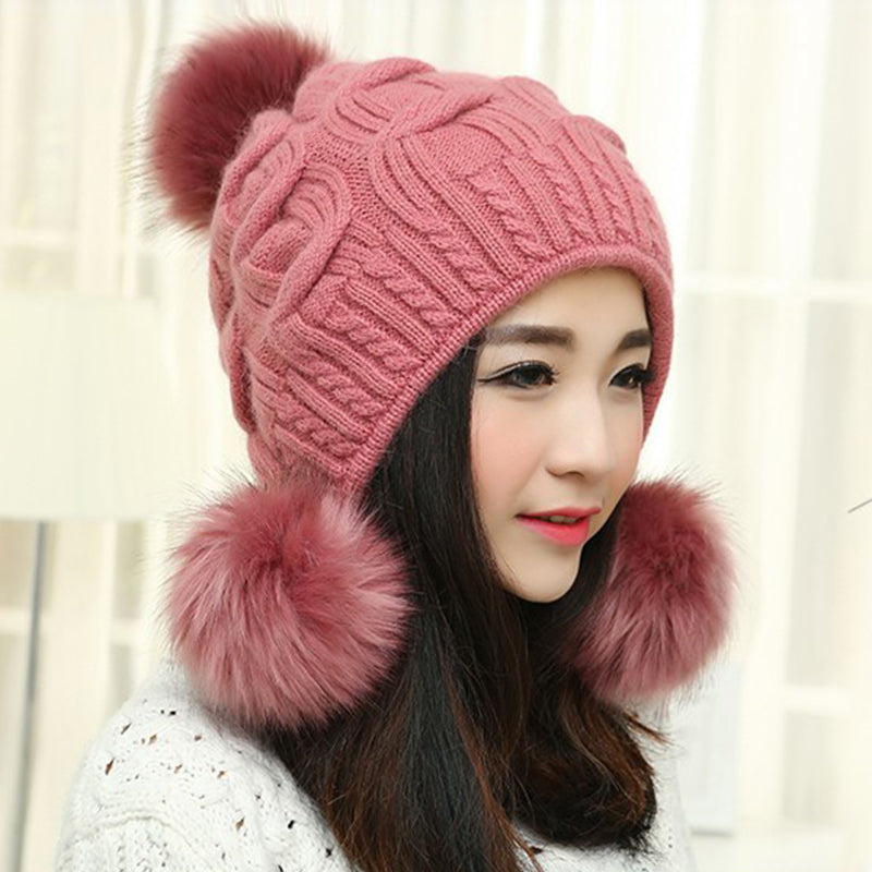 Winter Double Layer Thickening Warm Fashionable Foreign Style Winter Hat - Premium 0 from AdventureParent - Just $53.32! Shop now at AdventureParent