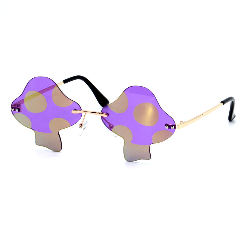 Mushroom Sunglasses Rimless Sunglasses Personality - Premium 0 from AdventureParent - Just $9.72! Shop now at AdventureParent