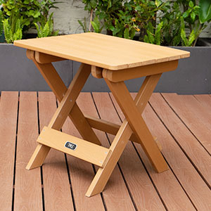 TALE Adirondack Portable Folding Side Table Square All-Weather And Fade-Resistant Plastic Wood Table Perfect For Outdoor Garden, Beach, Camping, Picnics,Ban Amazon - Premium 5 from AdventureParent - Just $258.40! Shop now at AdventureParent