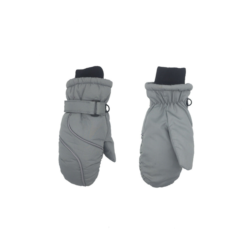 Children's Thickened Warm Stitching Ski Gloves - Premium 0 from AdventureParent - Just $8.70! Shop now at AdventureParent